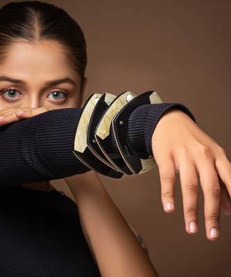 Twotone Stackable Bangles 4