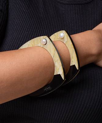 Twotone Stackable Bangles 5