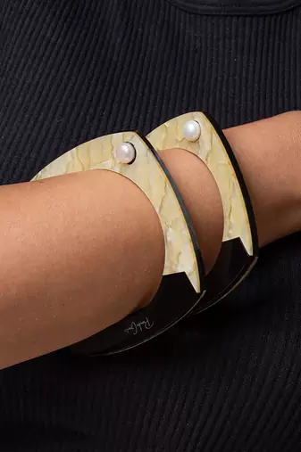 Twotone Stackable Bangles