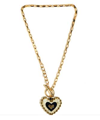 Geomatric Heart Toggle Link Neckwear 2
