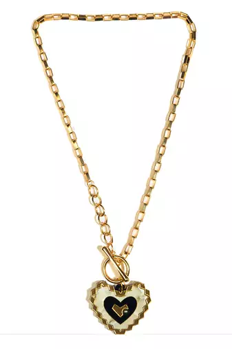 Geomatric Heart Toggle Link Neckwear