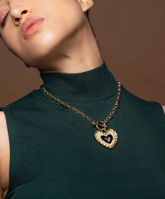 Geomatric Heart Toggle Link Neckwear 3