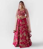 Rich Red Silk Bridal Lehenga