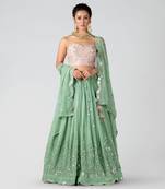 Light Pink Georgette Lehenga