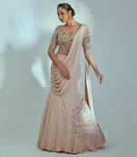 Nude Georgette Lehenga