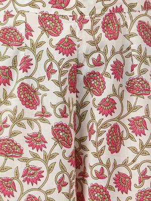 White floral print cotton salwar 2