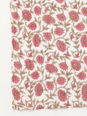 White floral print cotton salwar 3