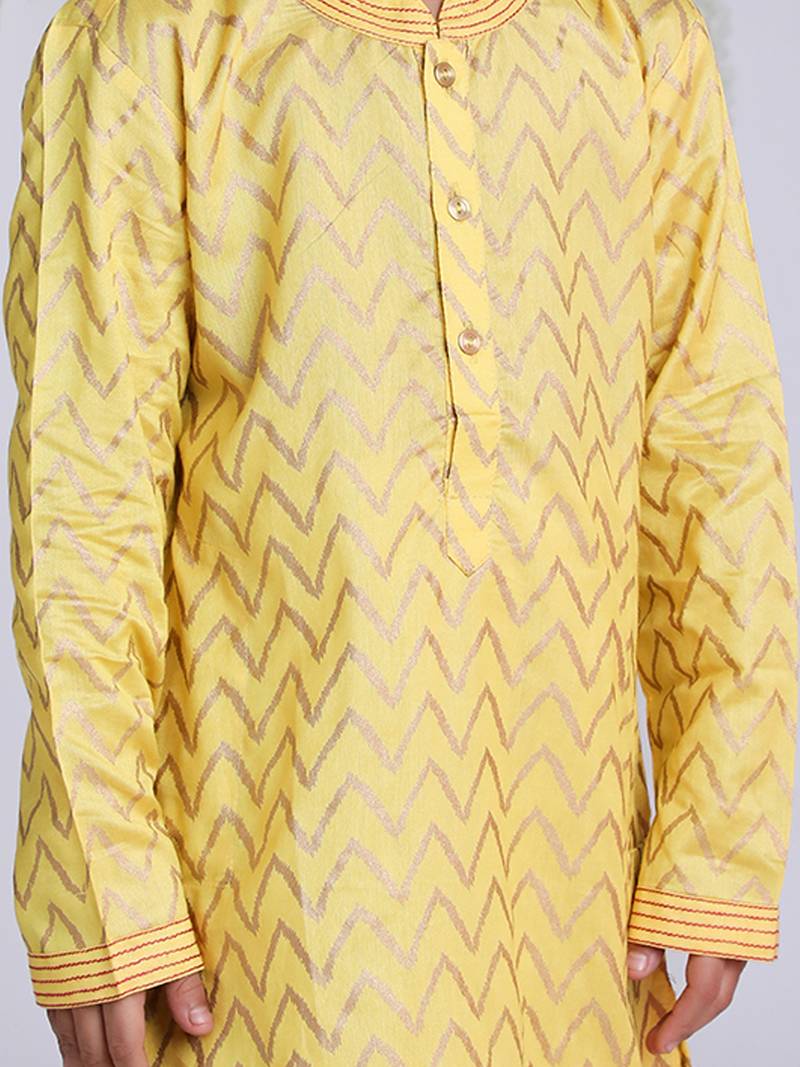 KID1 Zig Zag Print Kurta Pajama