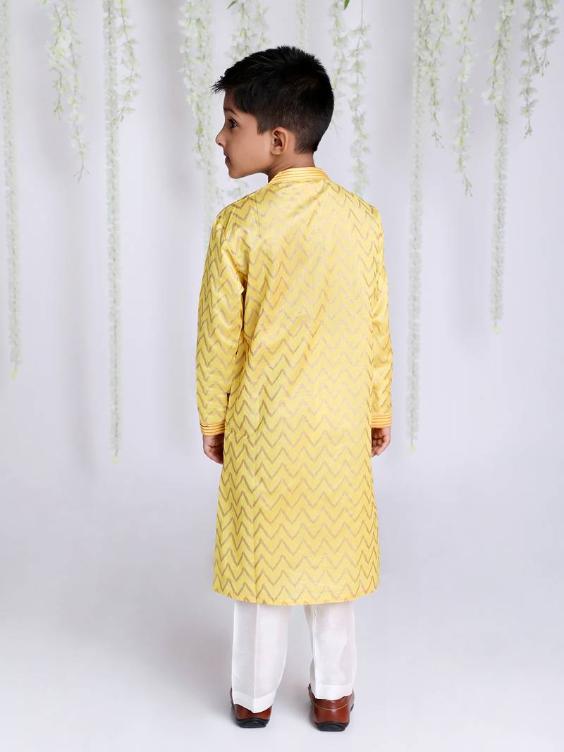 KID1 Zig Zag Print Kurta Pajama