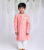 KID1 Embroidered Kurta Pajama Set
