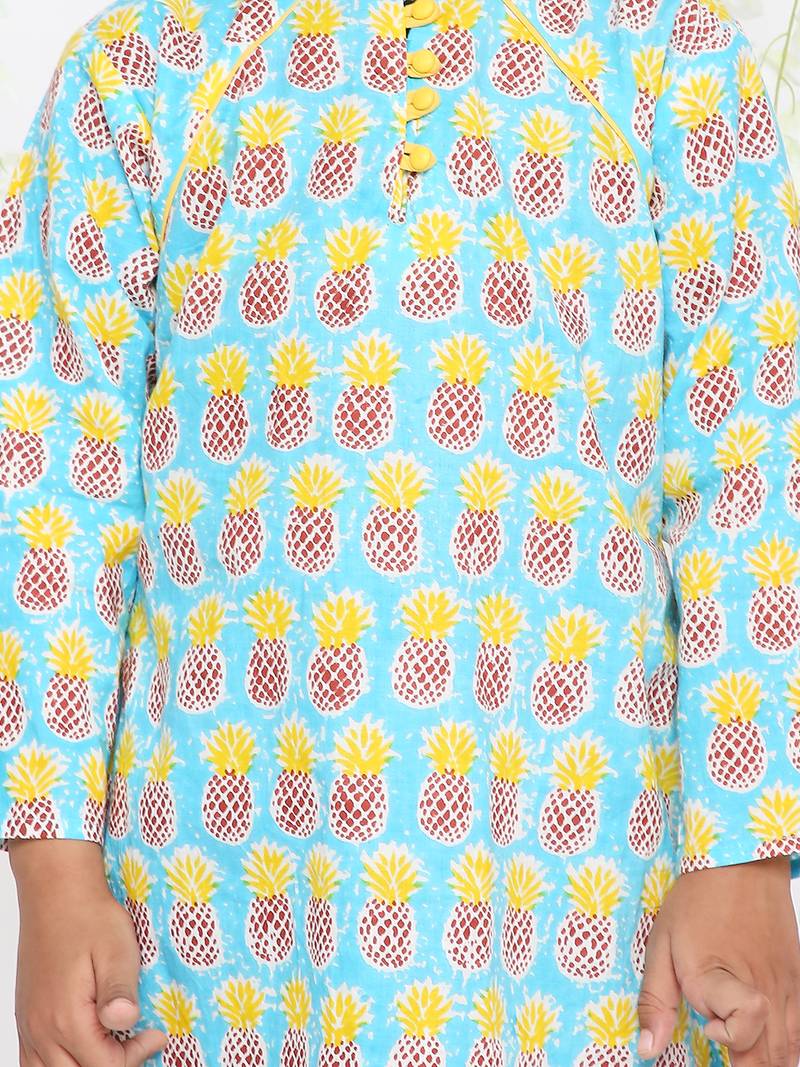 KID1 Pina colada boys kurta only