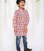 KID1 Pina colada boys kurta only