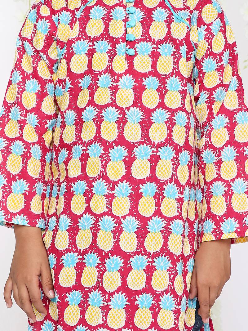 KID1 Pina colada boys kurta only