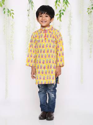 KID1 Pina colada boys kurta only 1