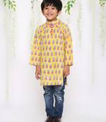 KID1 Pina colada boys kurta only