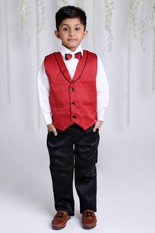 KID1 Party Wear suit with bow-tie
