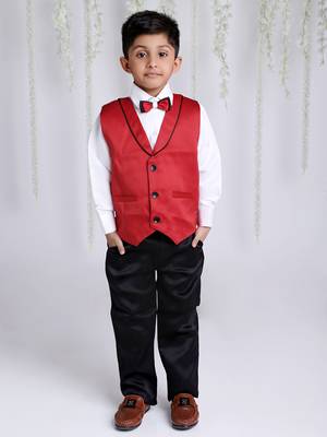 KID1 Party Wear suit with bow-tie 1