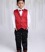 KID1 Party Wear suit with bow-tie