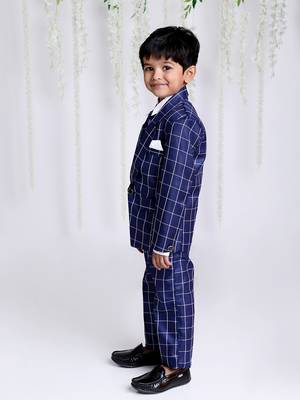 KID1 4PCS Party Wear Suit With Tia 4