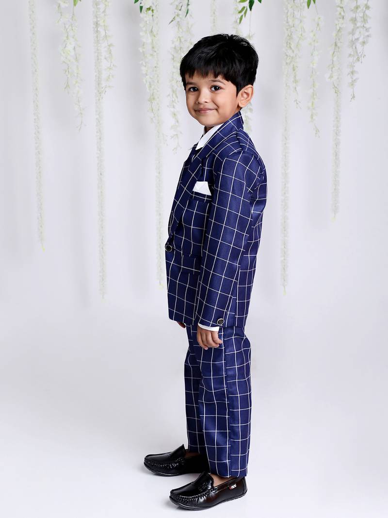 KID1 4PCS Party Wear Suit With Tia