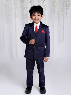 KID1 4PCS Party Wear Suit With Tia 1