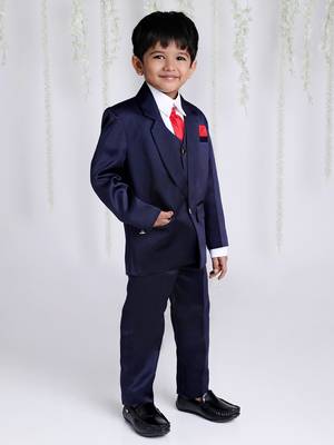 KID1 4PCS Party Wear Suit With Tia 5