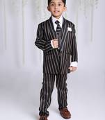 KID1 4PCS Party Wear Suit With Tia