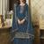 Aqua Blue Colour Heavy Embroidery Work Sharara Dress For Eid