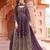 Wine Colour Designer Embroidery Work Pattern Sharara Suit For Wedding