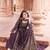 Wine Colour Designer Embroidery Work Pattern Sharara Suit For Wedding