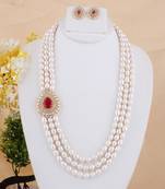 Real Natural Hyderabadi pearls Set With Certificate
