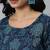 Blue Printed Cotton Kurta Palazzo With Dupatta Set