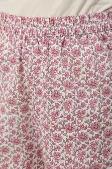 Pink Printed Cotton Kurta Palazzo With Dupatta Set