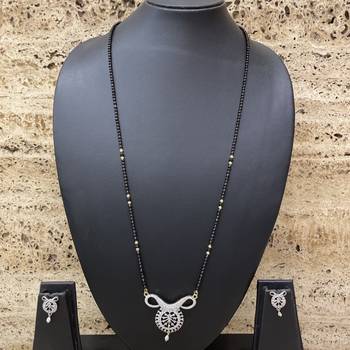 Gold agate mangalsutra 2
