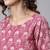Pink Printed Cotton Kurta Trouser With Dupatta Set