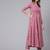 Pink Printed Cotton Kurta Trouser With Dupatta Set