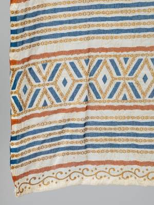 Cream Printed Cotton Kurta Palazzo With Dupatta Set 4