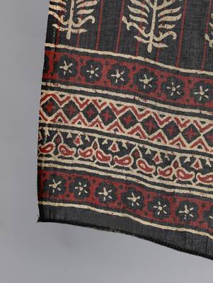 Black Printed Cotton Kurta Palazzo With Dupatta Set 4