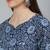 Blue Printed Cotton Kurta Palazzo With Dupatta Set