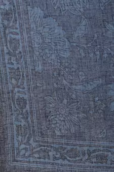 Indigo Printed Cotton Kurta Palazzo With Dupatta Set