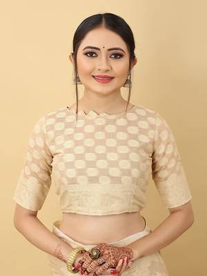  Latest Collection Lakhnavi cotton Silk Designer Indian wear Saree With Blouse 6