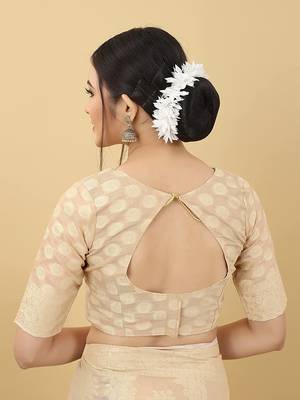  Latest Collection Lakhnavi cotton Silk Designer Indian wear Saree With Blouse 7