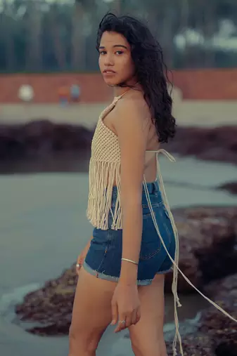 Macrame Top Short