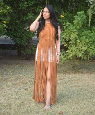 Macrame Top Long - Orange 1