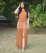 Macrame Top Long - Orange
