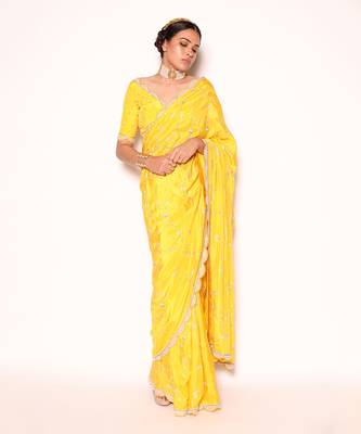 Yellow Saree 4