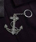Marino Silver Anchor Keychain Handcrafted with Filigree Work