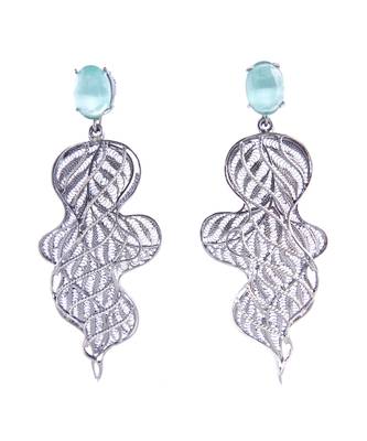 Moana Silver Earrings Handcrafted with Filigree Work 3