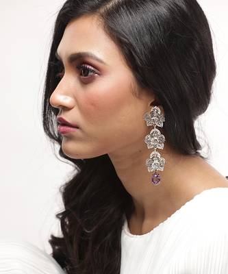 Orquidea Silver Earrings 1