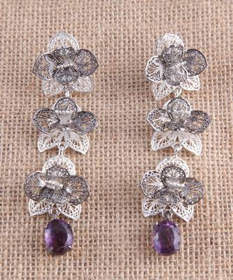 Orquidea Silver Earrings 5